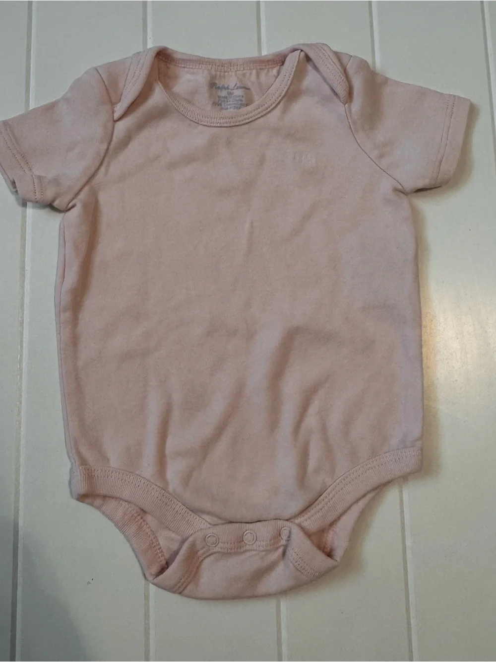 Ralph Lauren Baby Girl Pink Short Sleeve Bodysuit Onesie 6M